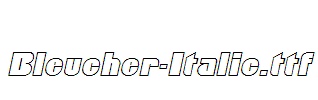 Bleucher-Italic