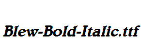 Blew-Bold-Italic