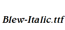 Blew-Italic