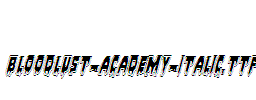 Bloodlust-Academy-Italic