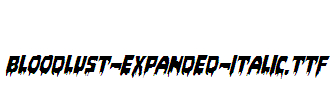 Bloodlust-Expanded-Italic