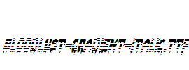 Bloodlust-Gradient-Italic