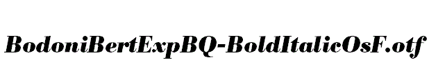 BodoniBertExpBQ-BoldItalicOsF