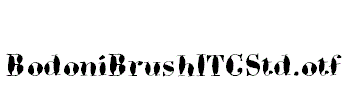 BodoniBrushITCStd