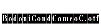 BodoniCondCameoC