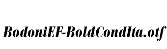 BodoniEF-BoldCondIta