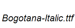 Bogotana-Italic