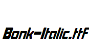 Bonk-Italic