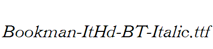 Bookman-ItHd-BT-Italic