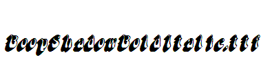 BoopShadow-Bold-Italic