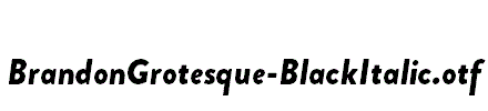 BrandonGrotesque-BlackItalic