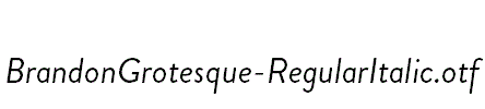 BrandonGrotesque-RegularItalic