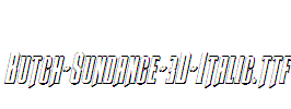 Butch-Sundance-3D-Italic