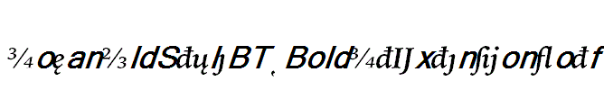 IowanOldStyleBT-BoldItExtension