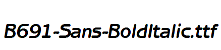 B691-Sans-BoldItalic