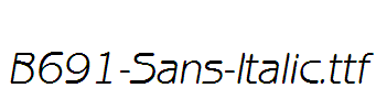 B691-Sans-Italic