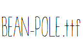 BEAN-POLE