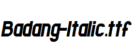 Badang-Italic