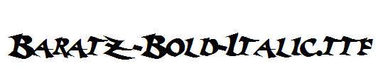 Baratz-Bold-Italic