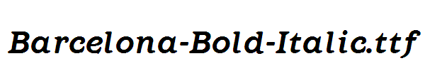 Barcelona-Bold-Italic