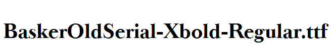 BaskerOldSerial-Xbold-Regular