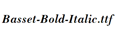 Basset-Bold-Italic