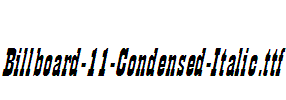 Billboard-11-Condensed-Italic