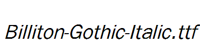 Billiton-Gothic-Italic