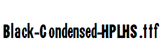 Black-Condensed-HPLHS