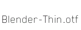 Blender-Thin