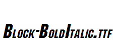 Block-BoldItalic