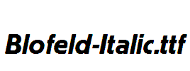 Blofeld-Italic