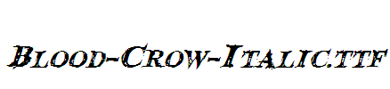 Blood-Crow-Italic