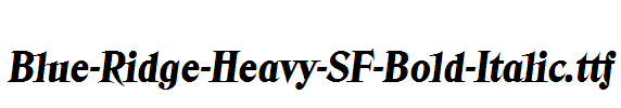 Blue-Ridge-Heavy-SF-Bold-Italic