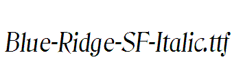 Blue-Ridge-SF-Italic