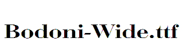 Bodoni-Wide