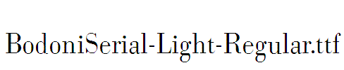 BodoniSerial-Light-Regular