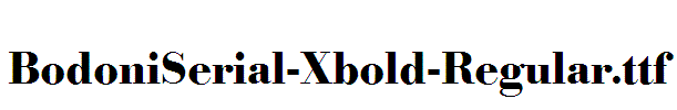 BodoniSerial-Xbold-Regular