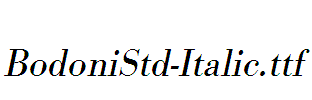 BodoniStd-Italic