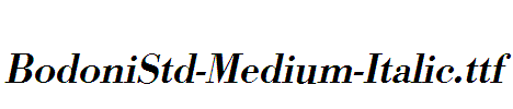 BodoniStd-Medium-Italic