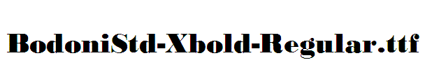 BodoniStd-Xbold-Regular