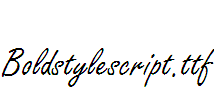 Boldstylescript