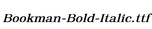 Bookman-Bold-Italic