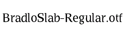 BradloSlab-Regular
