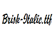 Brisk-Italic