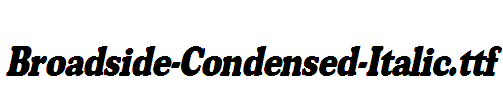 Broadside-Condensed-Italic