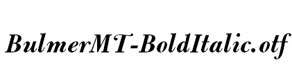 BulmerMT-BoldItalic