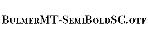 BulmerMT-SemiBoldSC