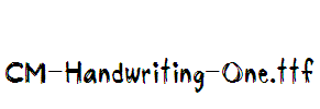 CM-Handwriting-One