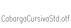 CabargaCursivaStd